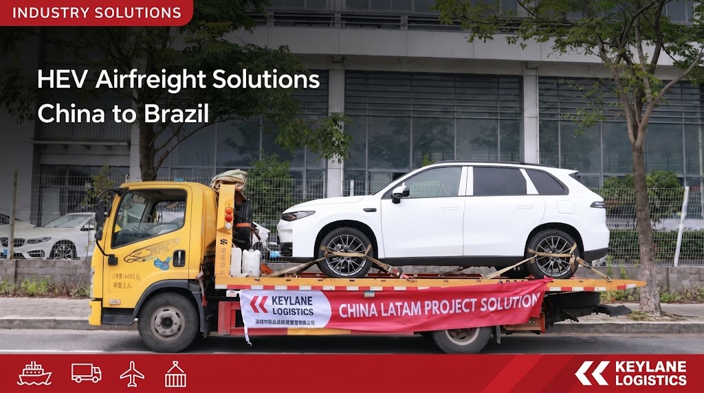 Moving Hybrid Electric Vehicles from China to Brazil by Air